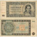 1000 Korún 1945 Československo - séria E