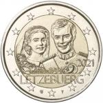 2 EURO Luxembursko 2021 - Svadba Henrich - reliéf