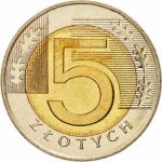 5 Zloty Poľsko 2016
