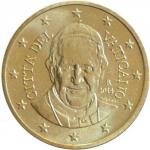 50 Cent - obehová minca Vatikán 2014 František