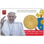50 Cent - obehová minca Vatikán 2018 - Coincard