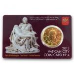 50 Cent - obehová minca Vatikán 2013 - Coincard