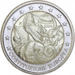 2 EURO Taliansko 2005 - Európska ústava