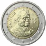 2 EURO - 200th Anniversary of the birth of Camillo Benso, count of Cavour 2010