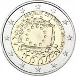 2 EURO Rakúsko 2015 - EU vlajka
