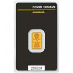 Zlatá tehlička Argor-Heraeus 2 g