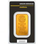 Zlatá tehlička Argor-Heraeus 20 g