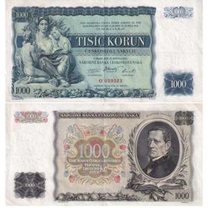 1000 Korún 1934 Československo - séria O
Klicken Sie zur Detailabbildung.
