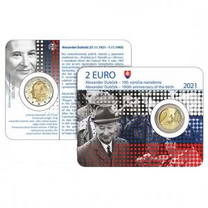 2 EURO Slovensko 2021 - Alexander Dubček - coincard
Click to view the picture detail.