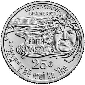 25 Cent USA 2023 - Edith Kanaka
Klicken Sie zur Detailabbildung.