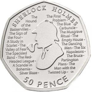 50 Pence Veľká Británia 2019 - Sherlock Holmes
Click to view the picture detail.
