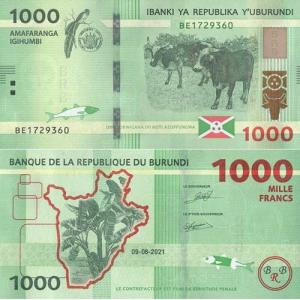 1000 Francs 2021 Burundi
Click to view the picture detail.