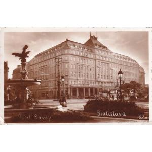 Pohľadnica Bratislava 1937 - Hotel Savoy
Click to view the picture detail.
