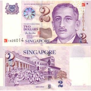 2 Dollars 2000 Singapur
Klicken Sie zur Detailabbildung.