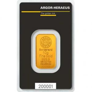 Zlatá tehlička Argor-Heraeus 10 g
Kliknutím zobrazíte detail obrázku.