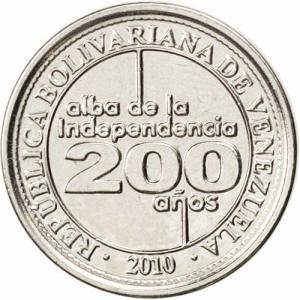 25 Centimos Venezuela 2010 - Podpis nezávislosti
Click to view the picture detail.