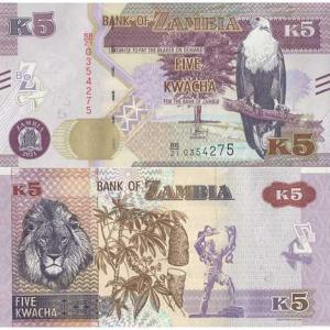 5 Kwacha 2021 Zambia
Click to view the picture detail.