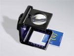 Hand magnifier with LED
