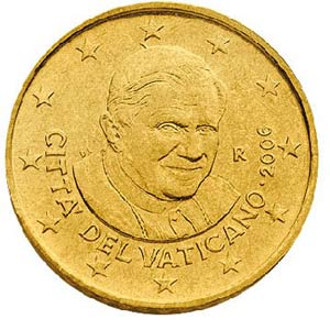 50 Cent - obehová minca Vatikán 2011
Kliknutím zobrazíte detail obrázku.