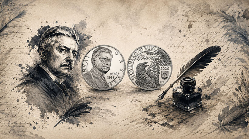 10 euro Ivan Krasko pamätná strieborná minca Slovensko 2026