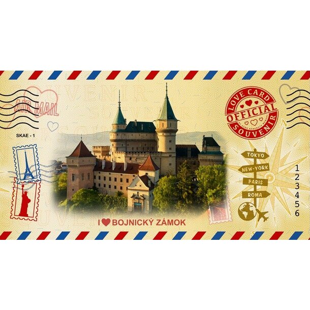 Love card slovensko 2024 - bojnický zámok - LC-SKAE-1a