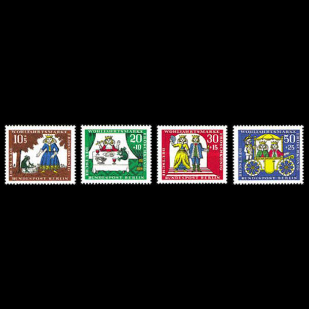 Séria známok nsr- berlín 1966 - charitatívne známky - znamky-beriln-1966-295-98