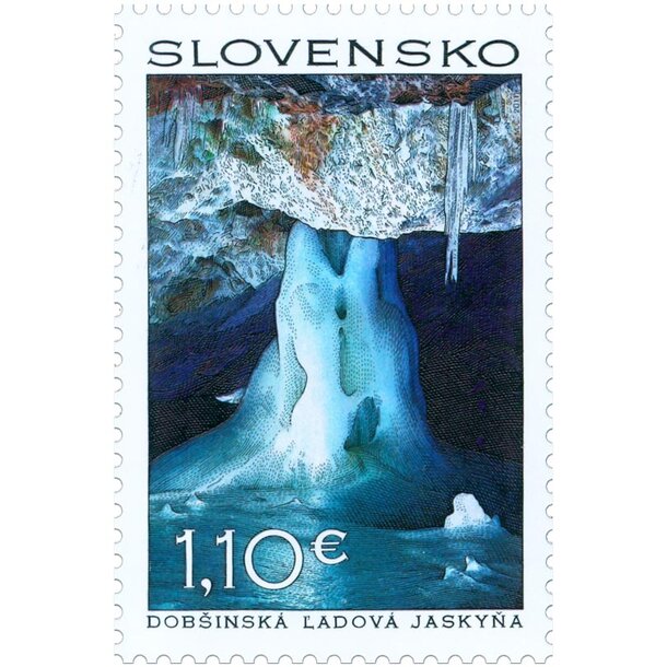 Známka slovensko 2011 - dobšinská ľadová jaskyňa - známka-2011-dobsinska-jasky