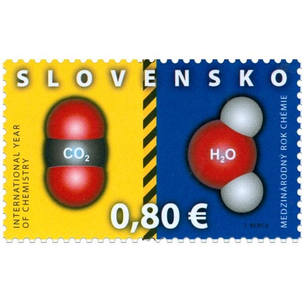 Známka slovensko 2011 - medzinárodný rok chémie - známka-2011-Medzinárodný-ro