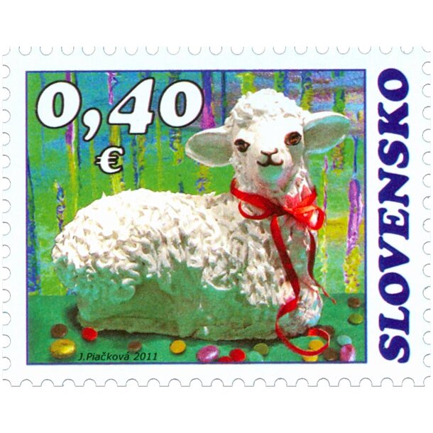 Známka slovensko 2011 - veľká noc - známka-2011-velka-noc