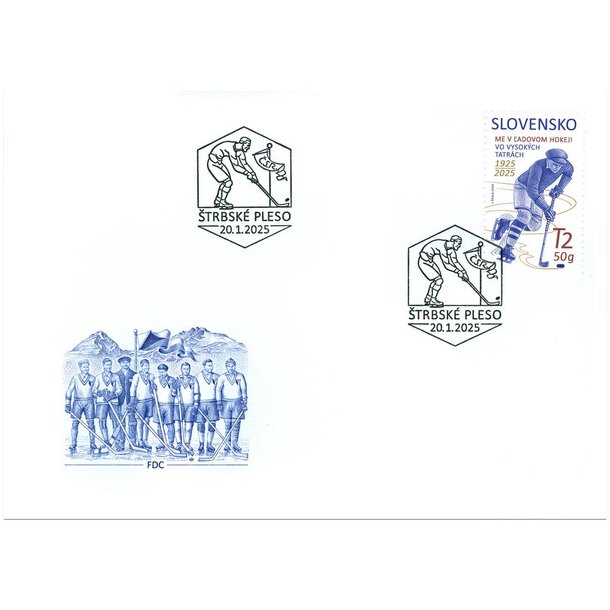 Fdc slovensko 2025 - majstrovstvá európy v hokeji - fdc-hokej-2025