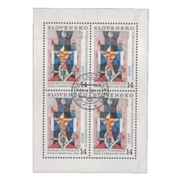 Hárček slovensko 1993 - žena s džbánom - hárček-1993-Žena-s-džbánom-peč
