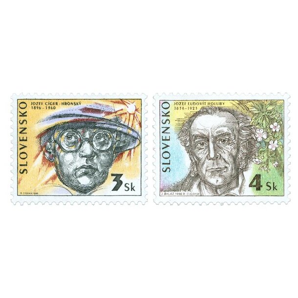 Séria známok slovensko 1996 - osobnosti - známky-1996-osobnostii