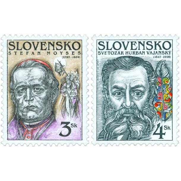 Séria známok slovensko 1997 - osobnosti - známky-1997-osobnostii