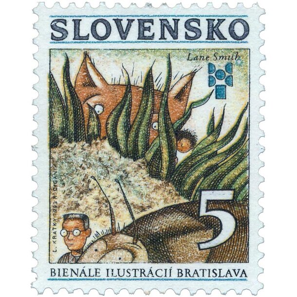 Známka slovensko 1993 - bienále ilustrácií - známka-1993-Bienále-ilustrá