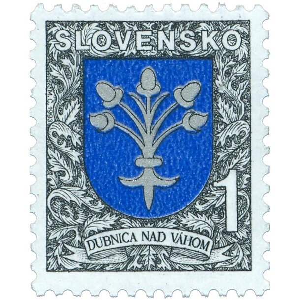 Známka slovensko 1993 - dubnica nad váhom - známka-1993-Dubnica-nad-Váh