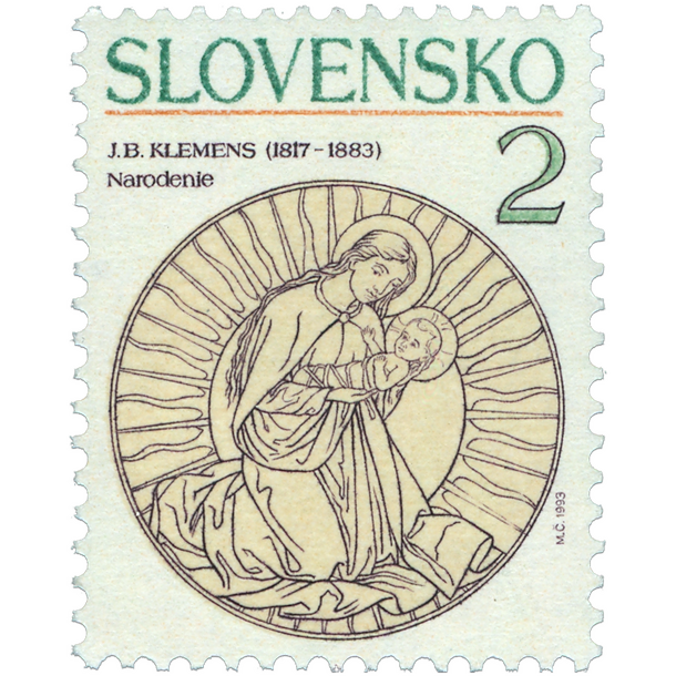 Známka slovensko 1993 - vianoce - známka-1993-vianoce