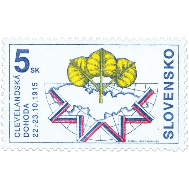 Známka slovensko 1995 - clevelandská dohoda - známka-1995-Clevelandská-do