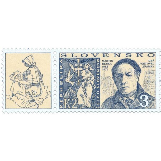 Známka slovensko 1996 - martin benka - známka-1996-Martin-Benka