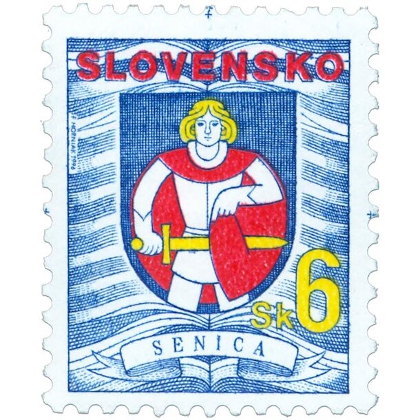 Známka slovensko 1996 - senica - známka-1996-senica