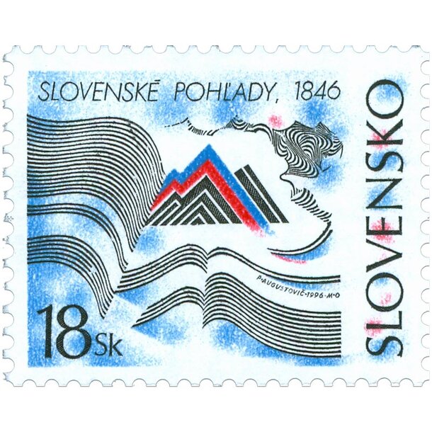 Známka slovensko 1996 - slovenské pohľady - známka-1996-pohlady