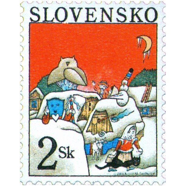 Známka slovensko 1996 - vianoce - známka-1996-Vianoce