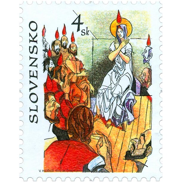 Známka slovensko 1998 - duchovná obnova - známka-1998-obnova