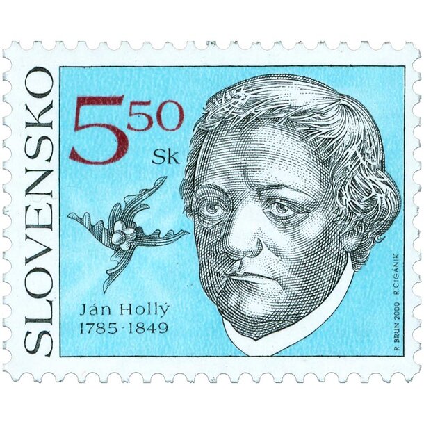 Známka slovensko 2000 - ján hollý - známka-2000-Ján-Hollý