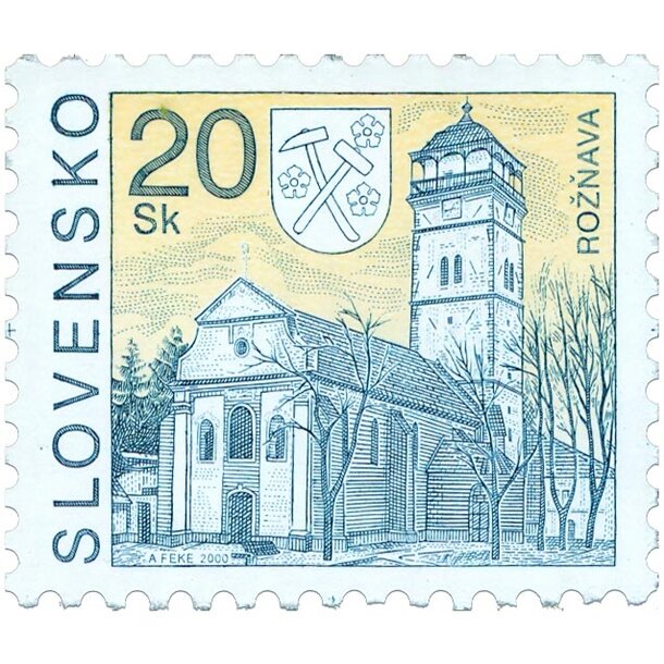 Známka slovensko 2000 - rožňava - známka-2000-Rožňava