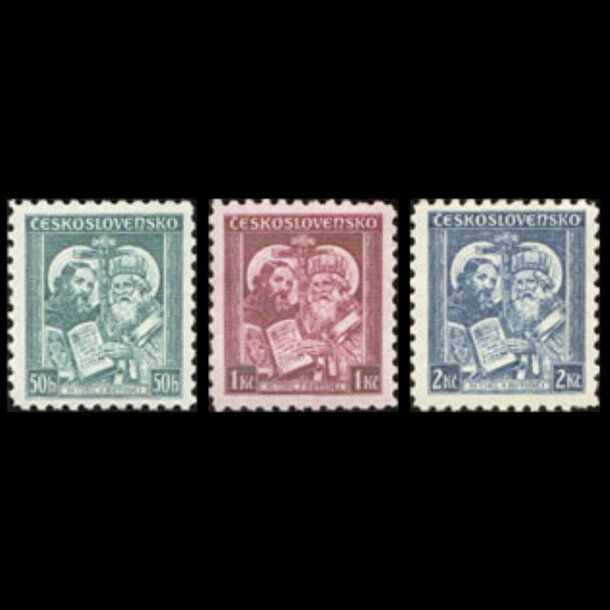 Séria známok československo 1935 - sv. cyril a metod - znamky-1935-339-41