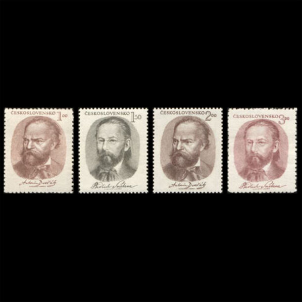 Séria známok československo 1951 - pražská jar - znamky-1951-665-68