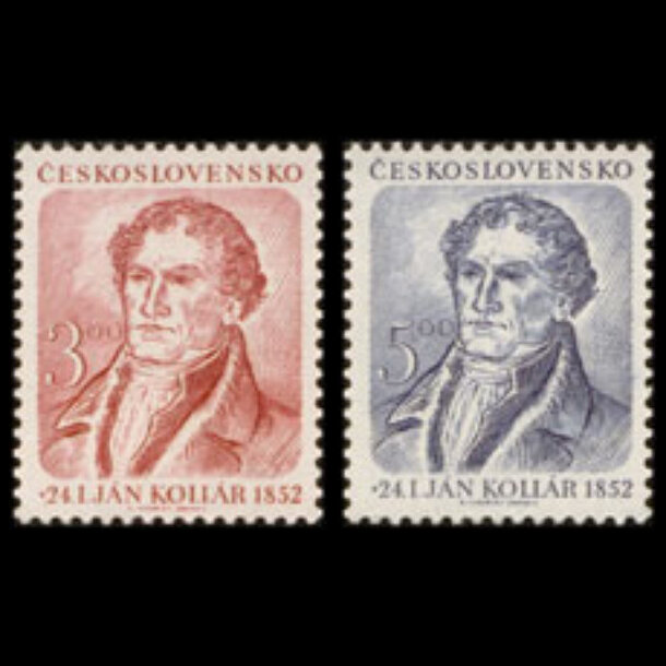 Séria známok československo 1952 - ján kollár - znamky-1952-705-06