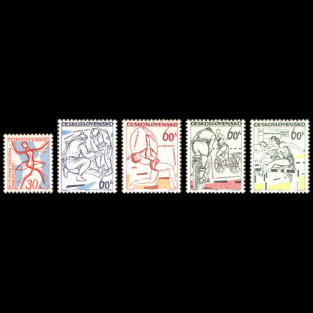 Séria známok československo 1965 - šport - znamky-1965-1503-07