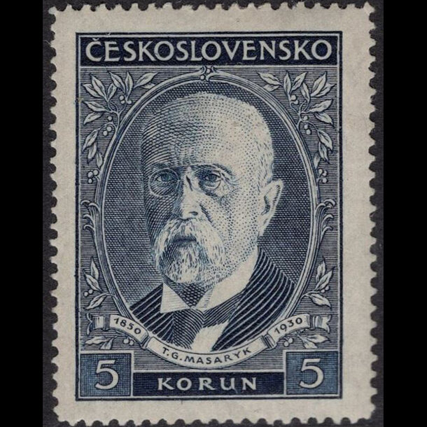 Známka československo 1930 - 5 kč narodeniny t.g.masaryka - znamky-1930-301