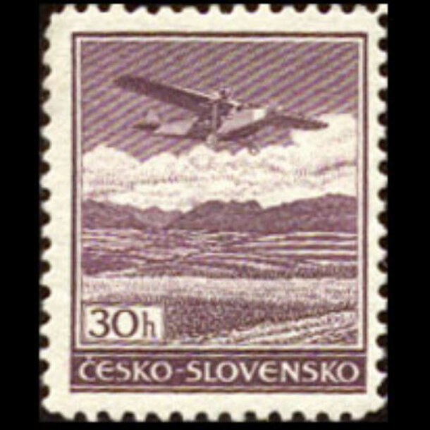 Známka československo 1939 - 30 h letecké - znamky-1939-407